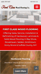 Mobile Screenshot of firstclasswoodflooring.com