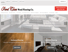 Tablet Screenshot of firstclasswoodflooring.com